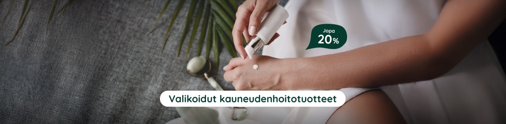 Valikoidut kauneudenhoitotuotteet jopa 20 %